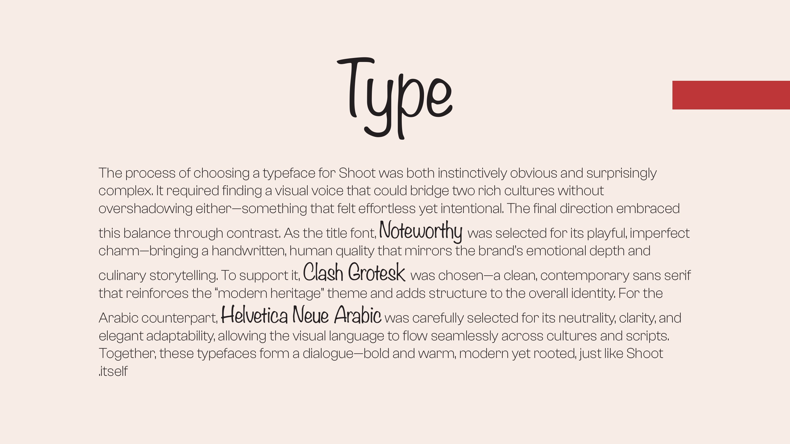 Shoot Restaurant brand guidelines page 07